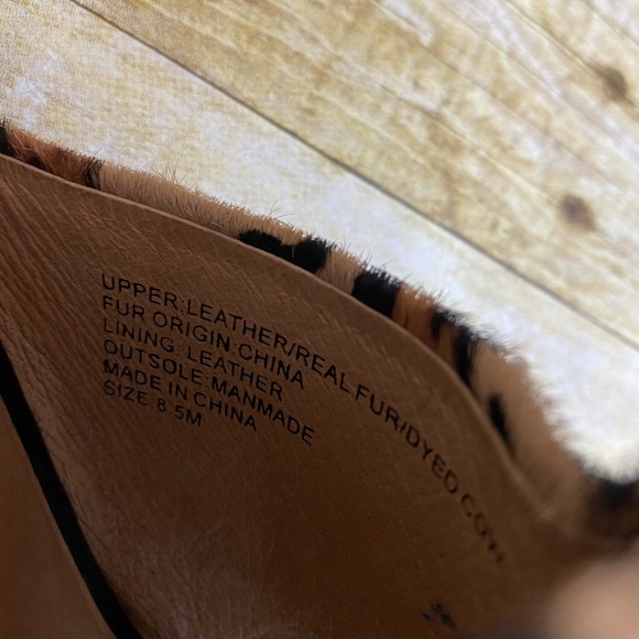 Matisse Women's Damsel Leopard Cow Hair slide women’s size 8.5 - Picture 5 of 5